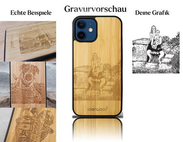 INDIVIDUELL iPhone 12 Bambus-Kunststoff